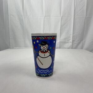 World Bazaars Inc 6” Christmas Decretive Mug Blue